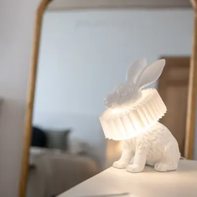 La bâtisse en blanc